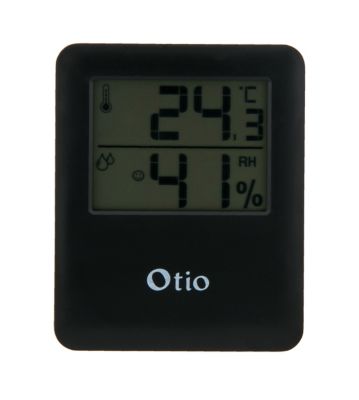 Thermomètre hygromètre digital intérieur Otio noir