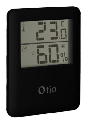 Thermomètre hygromètre digital intérieur Otio noir