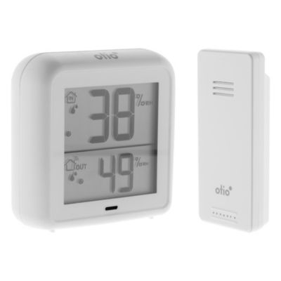 Thermomètre Hygromètre haute précision à sonde sans fil Otio blanc
