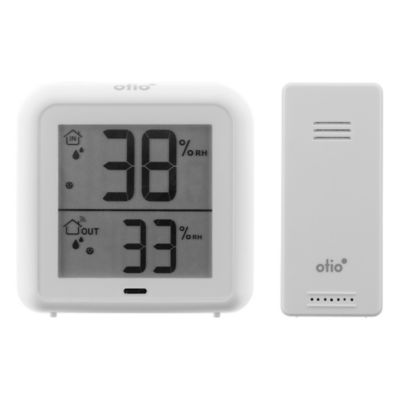 Thermomètre Hygromètre haute précision à sonde sans fil Otio blanc
