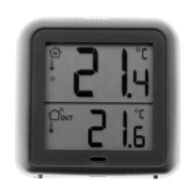 Thermomètre Hygromètre haute précision à sonde sans fil Otio gris anthracite