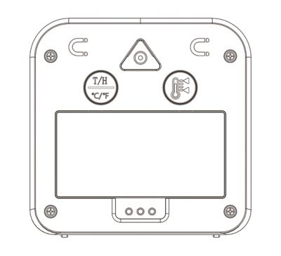 Thermomètre Hygromètre haute précision à sonde sans fil Otio gris anthracite