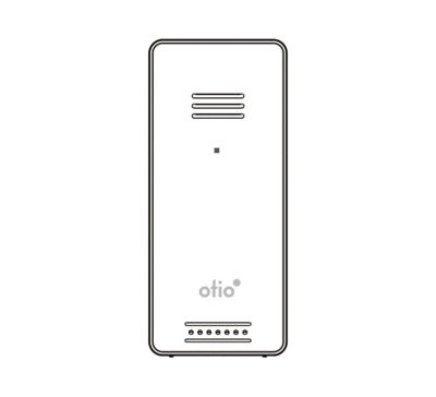 Thermomètre Hygromètre haute précision à sonde sans fil Otio gris anthracite