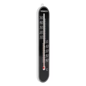 Thermomètre intérieur/extérieur analogique noir