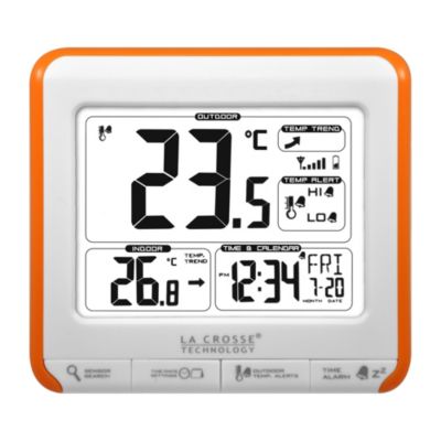 Thermomètre La Crosse Technology, grand écran noir et blanc