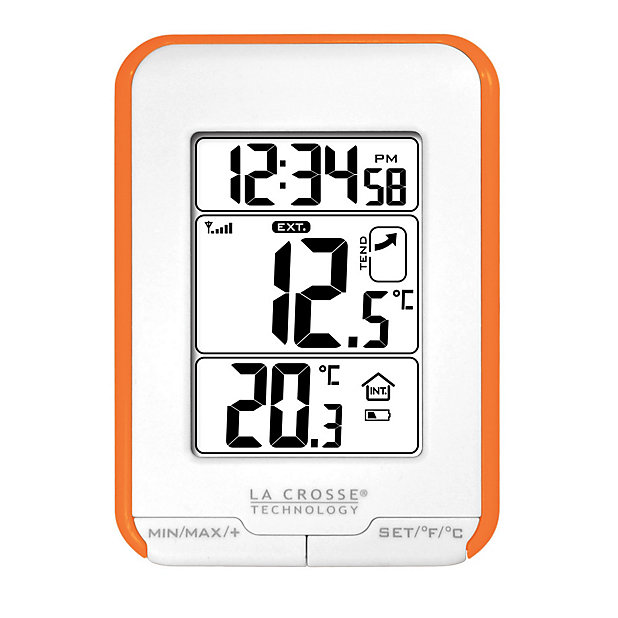 Thermomètre La Crosse Technology, petit écran noir et blanc