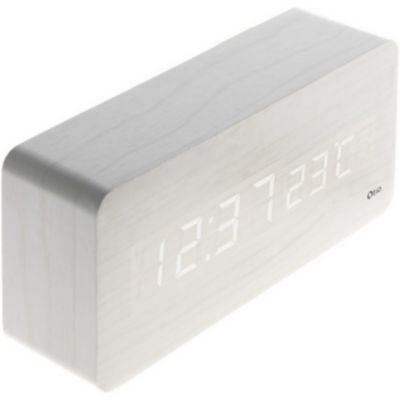Thermomètre lingot finition blanc en plastique