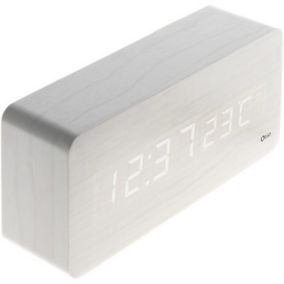 Thermomètre lingot finition blanc en plastique