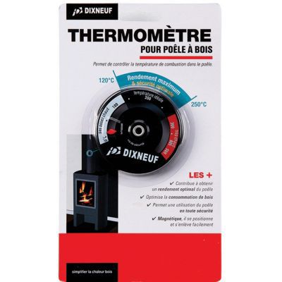 Thermomètre magnétique acier avec revêtement peinture anti-chaleur