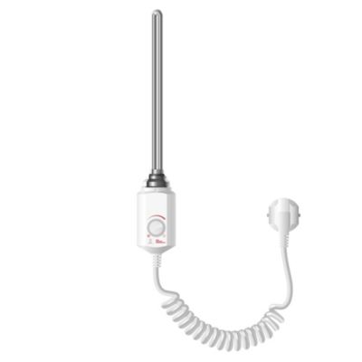 Thermoplongeur 900W Blanc pour Radiateur de Salle de Bain, avec Thermostat Régulateur de Température, Cartouche Chauffante