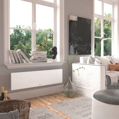 THERMOR - Radiateur chaleur douce connecté Ovation 3 plinthe gris ardoise 750W - 450204