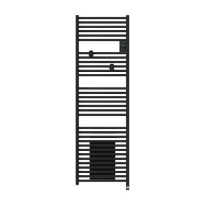 THERMOR - Sèche-serviettes connecté Riva 5 avec soufflerie 1750W Noir carbone - 471640