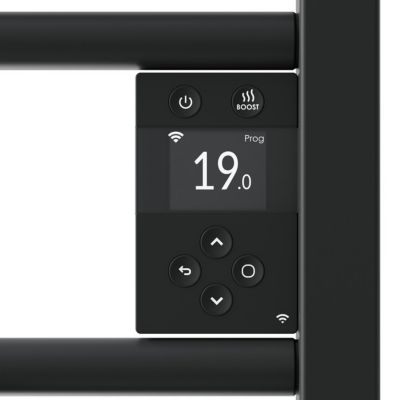 THERMOR - Sèche-serviettes connecté Riva 5 Etroit avec soufflerie 1500W Ardoise - 471654