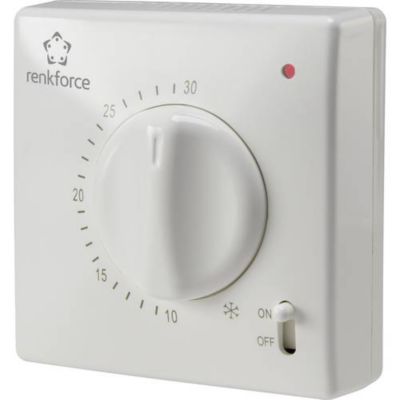 Thermostat Ambiance Renkforce TR-93 pour Radiateurs et Climatiseurs - Montage Apparent
