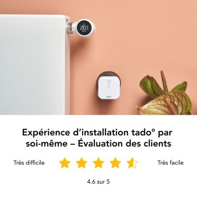 Thermostat connecté et intelligent Filaire tado X + bridge X