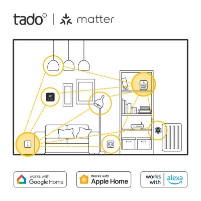 Thermostat connecté et intelligent Filaire tado X + bridge X