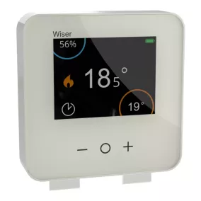 Thermostat d'ambiance connecté Schneider Electric Wiser blanc