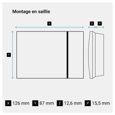 Thermostat d'ambiance connecté Smarther with Netatmo Legrand blanc en saillie