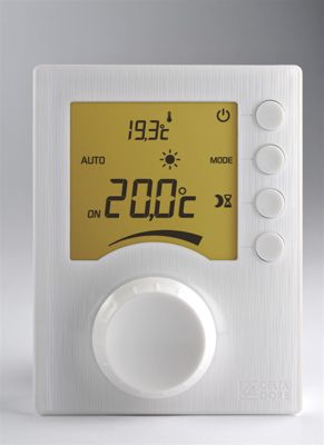 Thermostat d'ambiance radio pour chaudière ou pompe à chaleur non réversible TYBOX 33 - Boîtier d'ambiance + récepteur