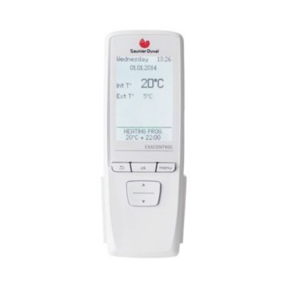 Thermostat d'Ambiance Sans Fil Modulant Programmable Exacontrol E7R B-B Saunier Duval
