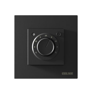 Thermostat électronique MST-9n Noir, Compatible double taille 46x46 ou 56x56 mm, Grand Meyer