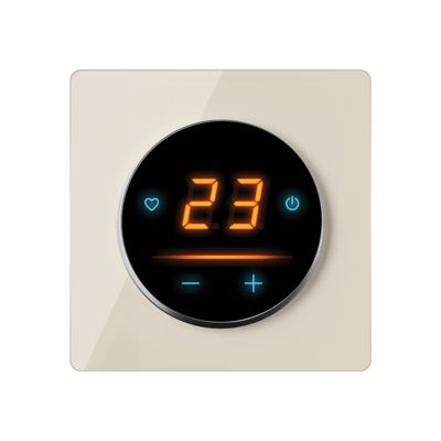 Thermostat, régulateur de température OneKeyElectro 25 WIFI Tactile avec cadre en verre Garda - beige