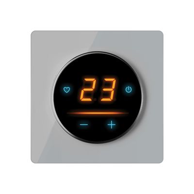 Thermostat, régulateur de température OneKeyElectro 25 WIFI Tactile avec cadre en verre Garda - gris