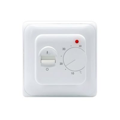 Thermostat, régulateur de température TS25 analogique, blanc