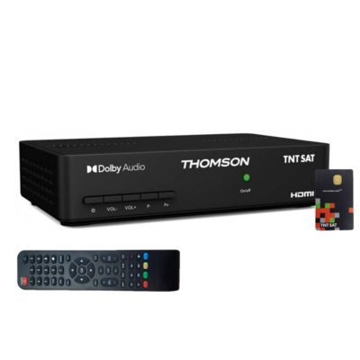 THOMSON Récepteur TV Satellite Full HD + Carte d'accès TNTSAT V6 Astra ...