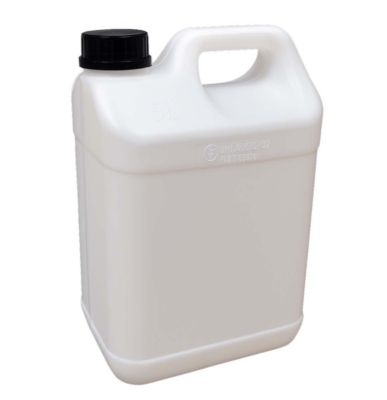 Ti'Pi - Lot de 12 jerricans vides 5L - Qualité alimentaire et compatible liquides aqueux agressifs - Avec ligne de visibilité