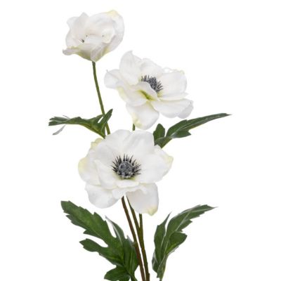 Tige d'anémone artificielle blanc H69cm - Atmosphera Créateur d'intérieur