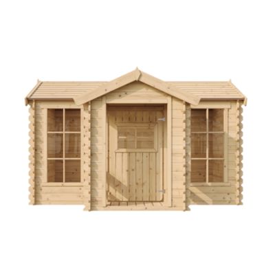 Timbela maison en bois pour enfants -  241x187xH151cm/2.63m2 - M520 - Timbela