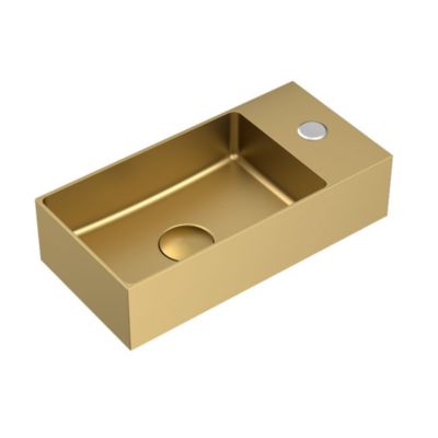Timeless Lave mains en Acier Inoxydable 304, 40x22x11cm, Or brossé PVD