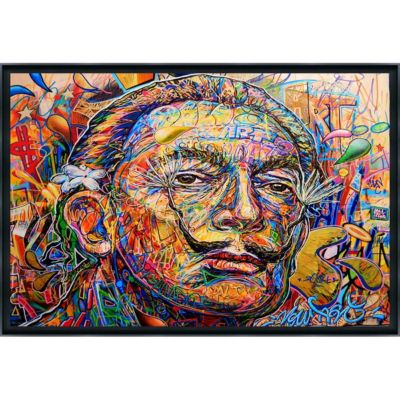 Tirage encadré sur verre synthétique dali à paris 90x60 cm Fabriqué en France