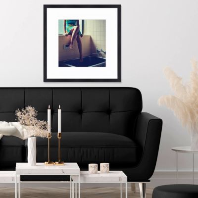 Tirage sous-verre encadré insolence 60x60 cm Fabriqué en France