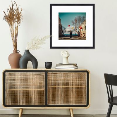 Tirage sous-verre encadré le vent te portera 60x60 cm Fabriqué en France