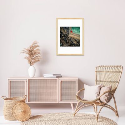 Tirage sous-verre encadré limites 50x70 cm Fabriqué en France