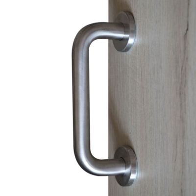 Tirant de porte Golvin GoodHome acier gris L.22 x H. 24,6 cm