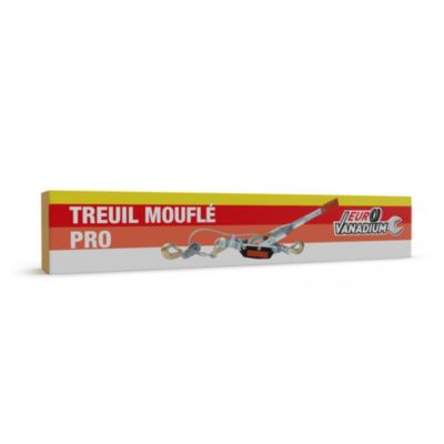 Tire fort treuil de halage moufle hauteur 11 CM 4 tonnes