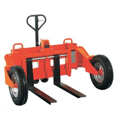 Tire palette maneul avec roues tout terrain - Chantier et usage extérieur - Fourches 1277x860mm - Capacité 1,2T - RTT12