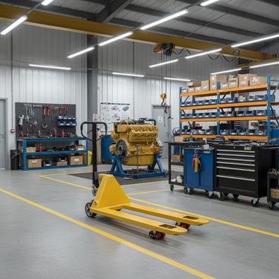 Tire palette manuel couleur jaune - Fourches 1150x540mm idéal palette Europe - Capacité 2500kg - Tous secteurs - AC25CBVJAUNE