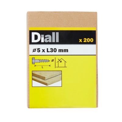 Tirefonds DIN 571 zingués 5x30 mm - 200 pièces