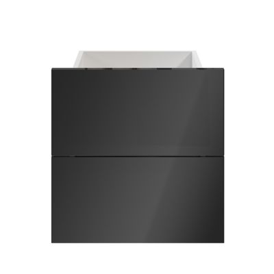 Tiroir anthracite brillant GoodHome Atomia H. 18,5 x L. 37,2 x P. 39 cm vendu par 2