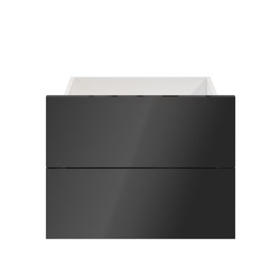 Tiroir anthracite brillant GoodHome Atomia H. 18,5 x L. 49,7 x P. 39 cm vendu par 2