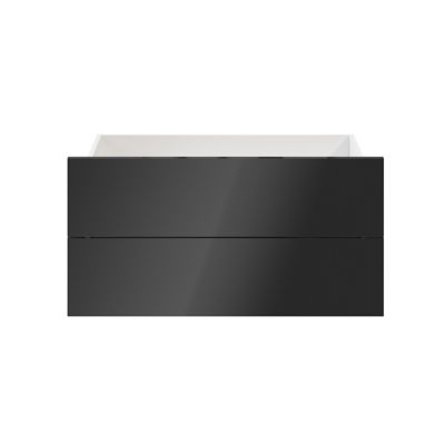 Tiroir anthracite brillant GoodHome Atomia H. 18,5 x L. 74,4 x P. 39 cm vendu par 2