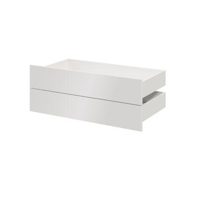 Tiroir blanc brillant GoodHome Atomia H. 18,5 x L. 99,7 x P. 50 cm vendu par 2