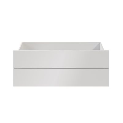 Tiroir blanc brillant GoodHome Atomia H. 18,5 x L. 99,7 x P. 50 cm vendu par 2