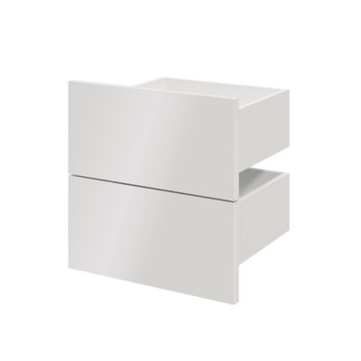 Tiroir blancs GoodHome Atomia H. 18,5 x L. 37,2 x P. 30 cm vendu par 2