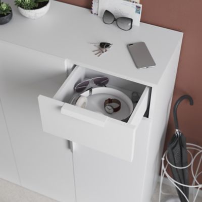 Tiroir blancs GoodHome Atomia H. 18,5 x L. 37,2 x P. 30 cm vendu par 2