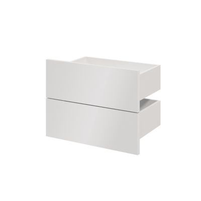 Tiroir blancs GoodHome Atomia H. 18,5 x L. 49,7 x P. 30 cm vendu par 2